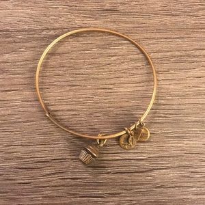 Alex & Ani Gold Cupcake Bracelet